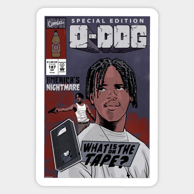 O-Dog - Issue 187 Sticker by Peter Katsanis Art